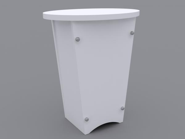 LTK-1001 Trade Show Display Pedestal -- White/White